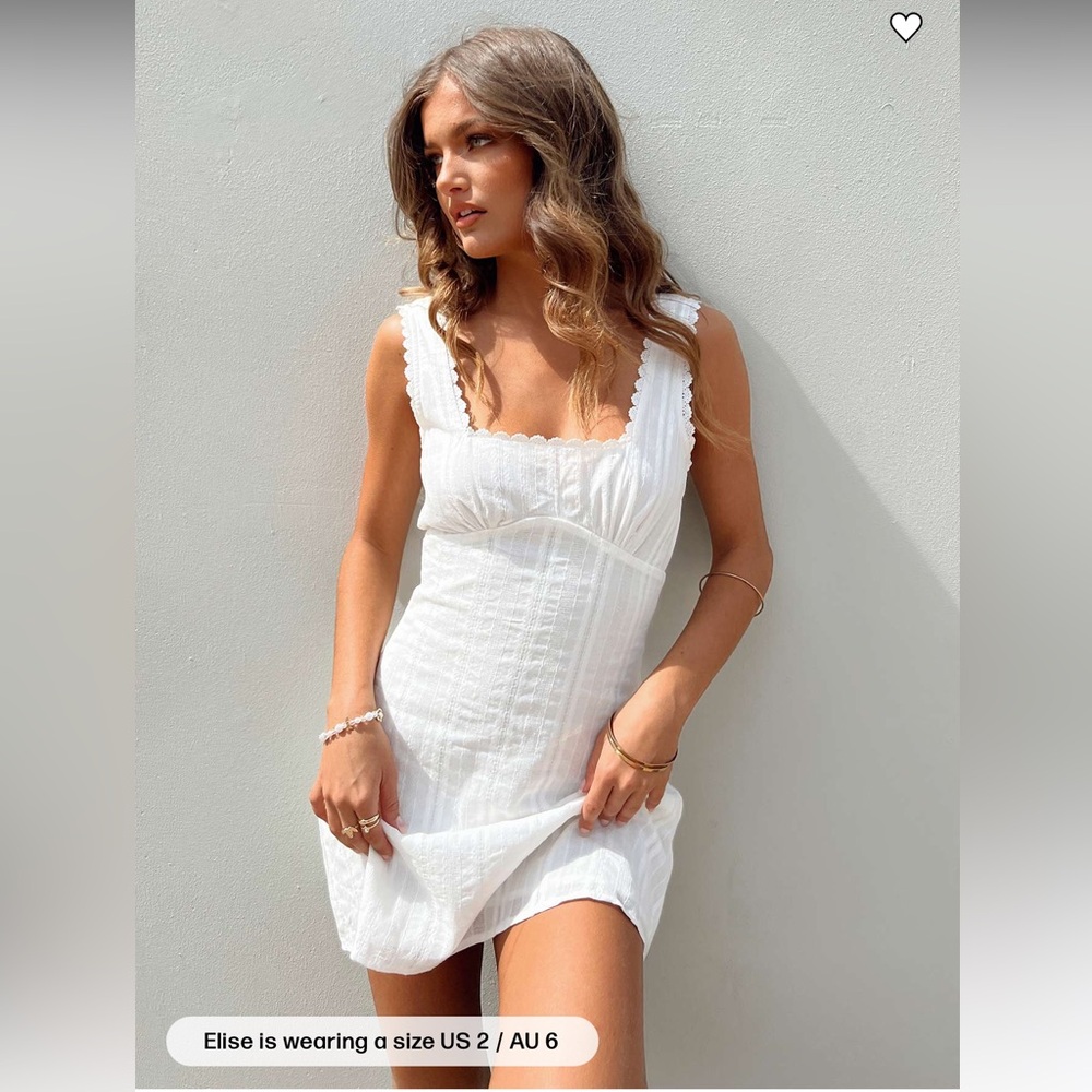 Princess Polly Dasha White Mini Dress